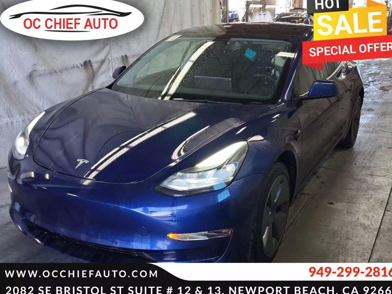 TESLA MODEL 3 2022 5YJ3E1EB0NF137253 image